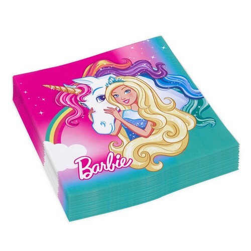 20 Servietten Barbie Dreamtopia - Barbie´s Welt 33x33cm