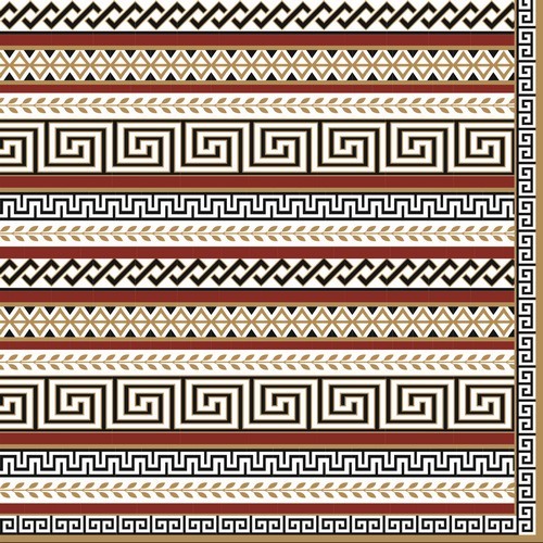 20 Napkins Neoclassic - Egyptian stripes 33x33cm
