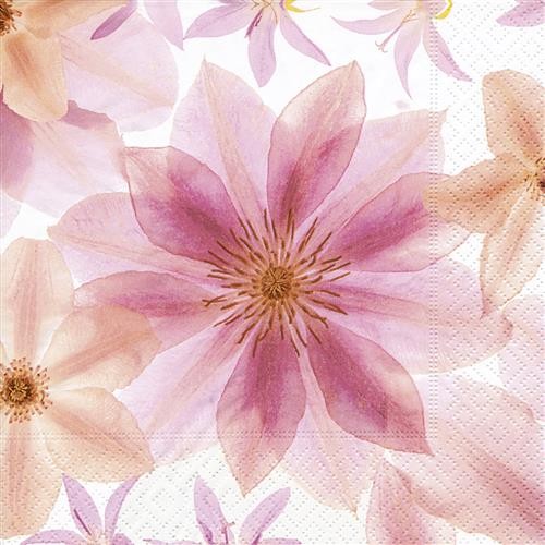 20 napkins Pressed Flowers - Shine of flowers 33x33cm