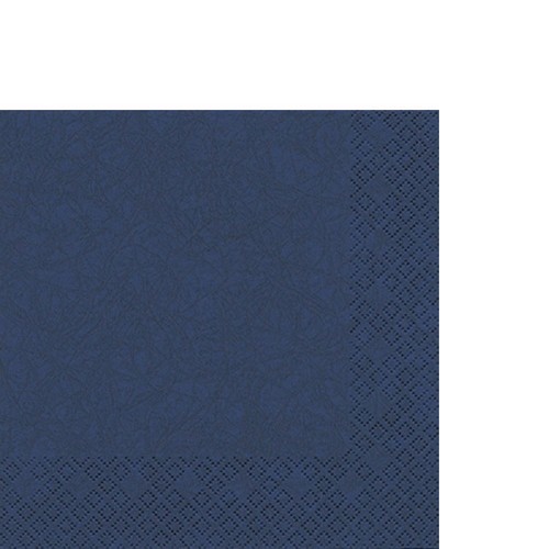 20 small cocktail napkins Modern Colours dark blue - dark blue 25x25cm