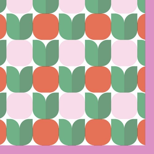 20 napkins Retro Apple - Geometric apples 33x33cm