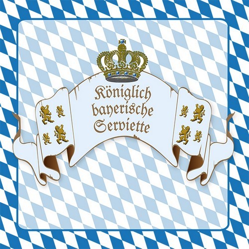 20 Servietten Königlich - Bayerische Serviette 33x33cm