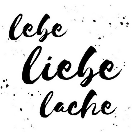 20 Servietten Lebe Liebe Lache 33x33cm