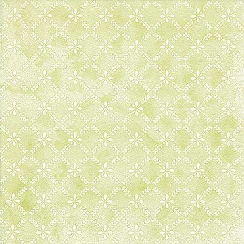 20 Napkins Maria soft green - Floral lattice pattern green 33x33cm