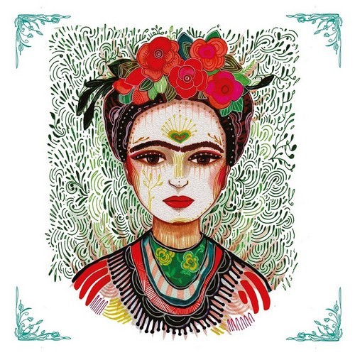 20 Servietten Frida Memory of the Heart - Frida im Herzen 33x33cm