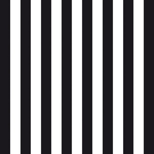 20 Servietten Stripes black - Streifen schwarz/weiß 33x33cm