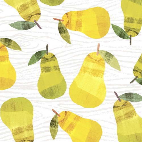20 Servietten Sweet Pears - Alles voller Birnen 33x33cm