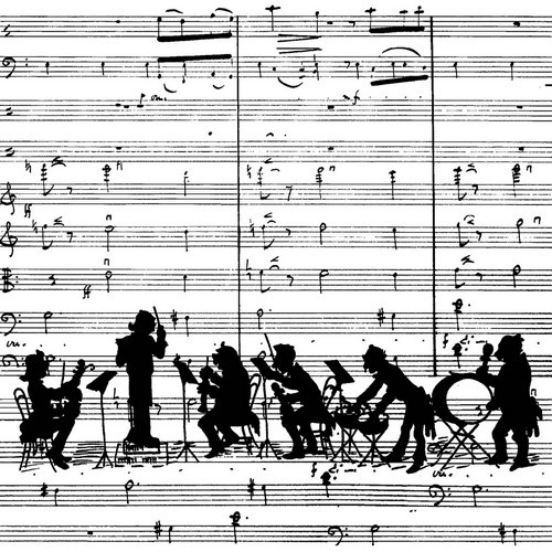 20 Servietten Orchestra - Notenspielen im Orchester 33x33cm