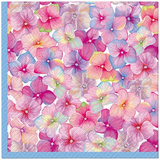 20 napkins Flower Explosion - Countless small flowers 33x33cm