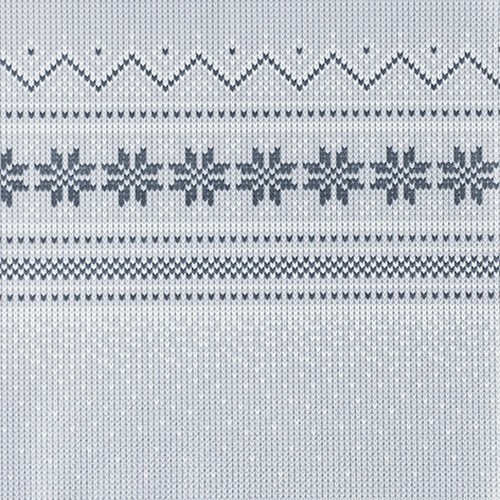 20 Servietten Knitted nordic - Warmes Wintermuster grau 33x33cm