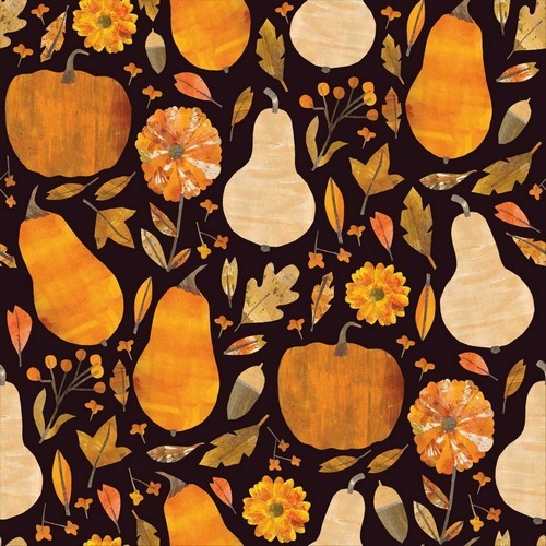 20 Servietten Pumpkin Party - Kürbisse und Blätter vermischt 33x33cm