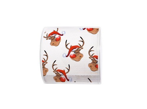 Toilettenpapier Rolle Rudolph - Kopf von Rudolph 3-lagig