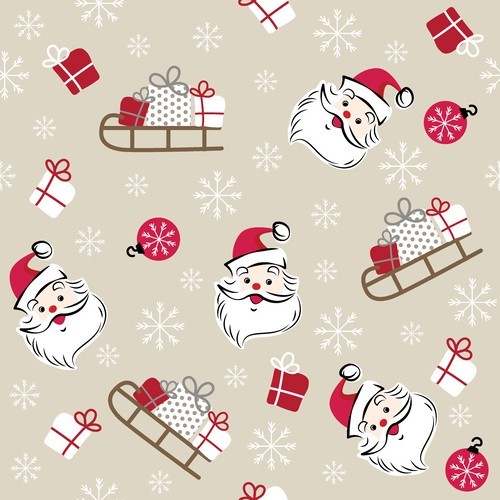 20 Servietten Joyous Season - Kleine Weihnachtsmannsymbole 33x33cm