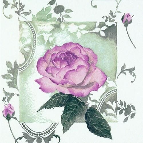 20 Servietten Enchanted Rose Vintage rose - Traumhafte Vintage Rose 33x33cm
