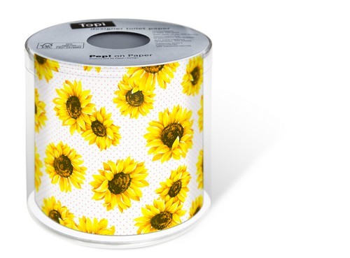 Toilettenpapier Rolle Sunflower Garden - Sonnenblumenblüten 3-lagig