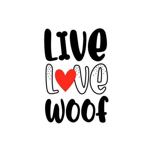 20 Servietten Love Woof - Liebe zum Hund 33x33cm