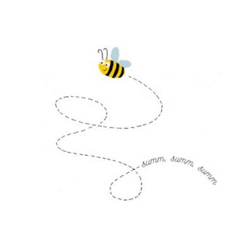 20 napkins bee buzz - nimble bee 33x33cm
