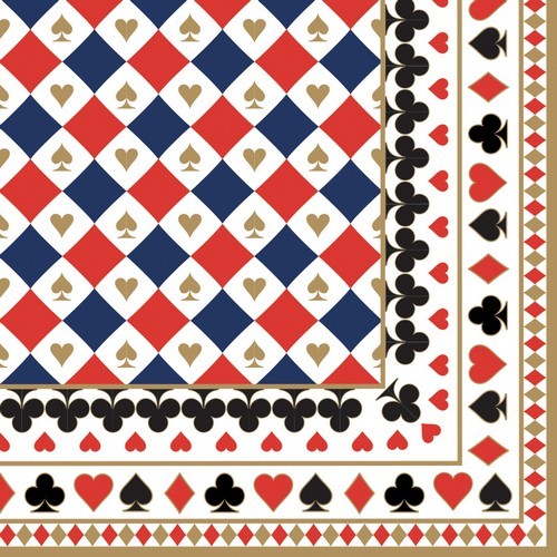 20 Napkins Casino Royale - Pattern from the casino 33x33cm