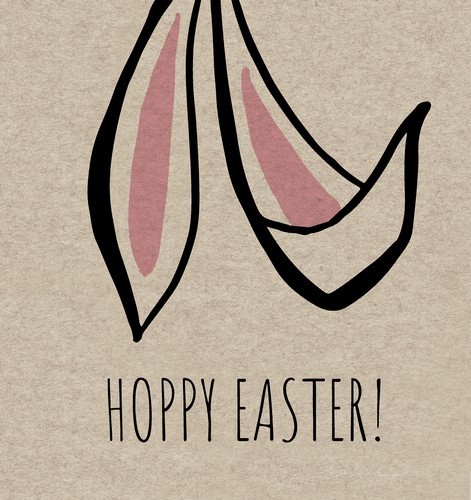 25 Servietten nachhaltig Funny Easter - Hasenohren für Ostern 33x33cm