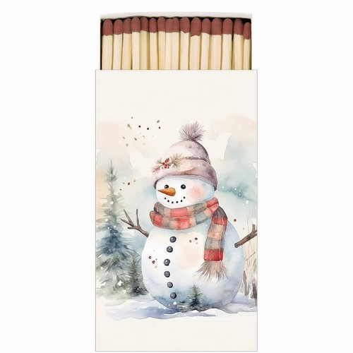 Kaminhölzer 45er Box Snowman in Nature - Schneemann mit Freude 11x6,3cm