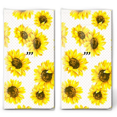 2x 10 Taschentücher Sunflower Garden - Sonnenblumenblüten