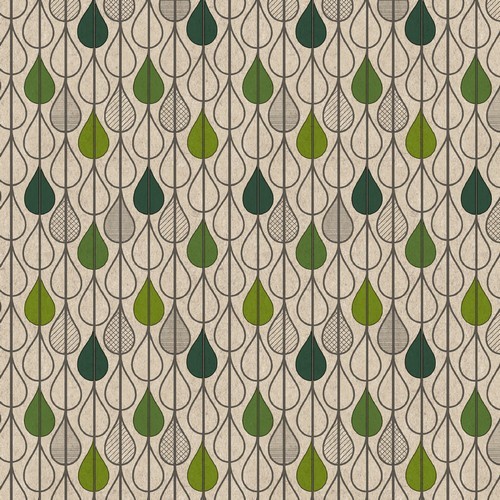 25 Servietten nachhaltig Leaf drops - Blätter in Tropfenform 33x33cm