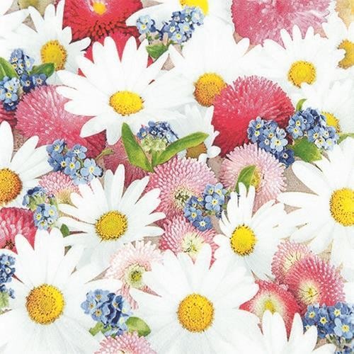 20 Servietten Flower Carpet - Schönheit des Frühlings 33x33cm