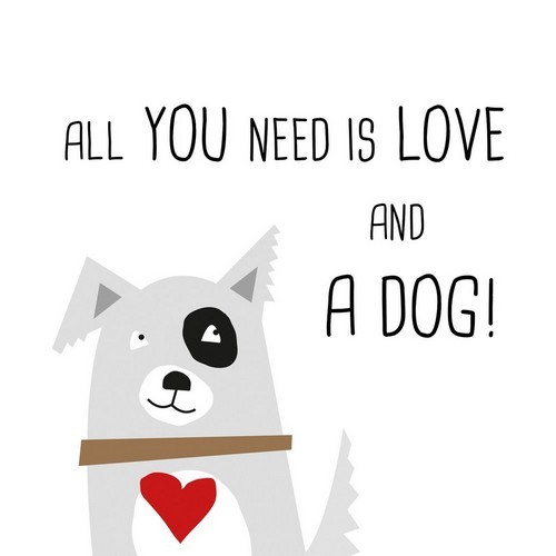 20 Napkins Love and Dog - Love and dogs 33x33cm