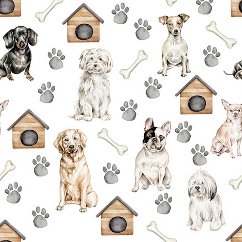 20 Servietten Pet Dogs - Lustiges Leben von Hunden 33x33cm