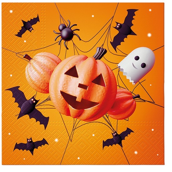 20 Servietten Funny Halloween - Gruslige Halloweenzeit 33x33cm