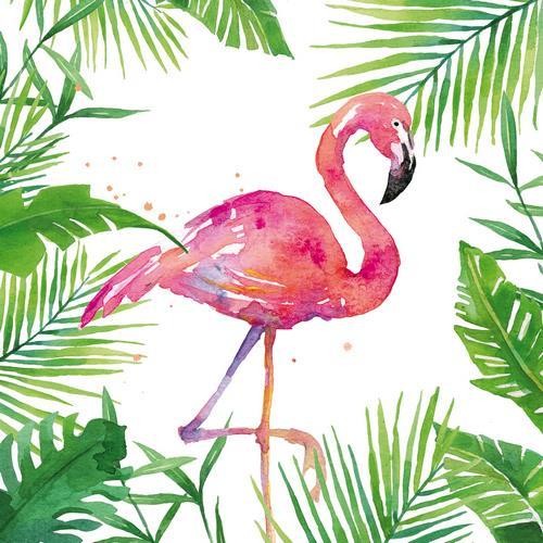 PPD Servietten Tropical Flamingo 33x33cm