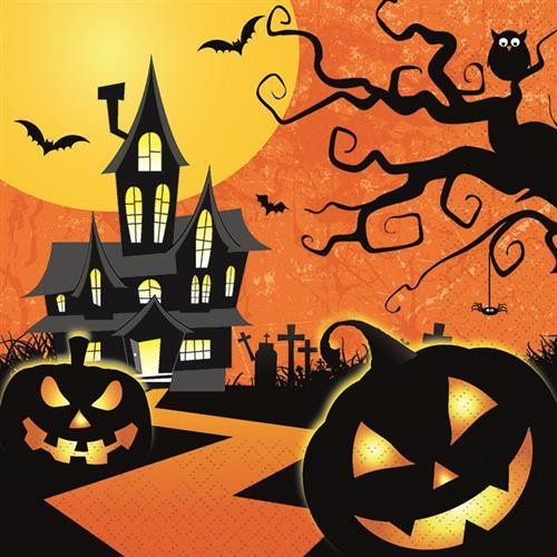 20 Servietten Spooky Halloween - Halloween gruselig 33x33cm