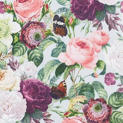 20 Napkins Wild Roses - Wild Roses 33x33cm