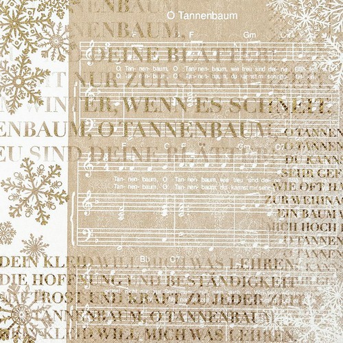 20 napkins Let's sing - Christmas carols 33x33cm