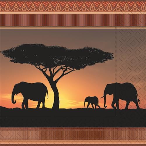 20 Servietten Serengeti 33x33cm