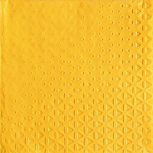 16 napkins embossed Embossed Relax mustard - gradient mustard 33x33cm