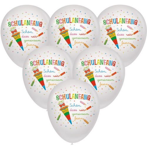 10 Ballons School Start together - Schulanfang gemeinsam Ø27cm