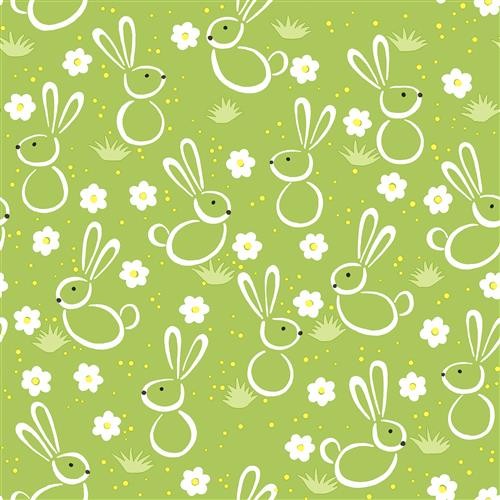 20 Cocktailservietten Easter Meadow – Hasenwiese 24x24cm