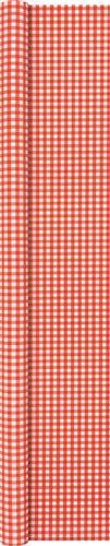 Tischtuchrolle Karo red - Karo rot 500x120cm