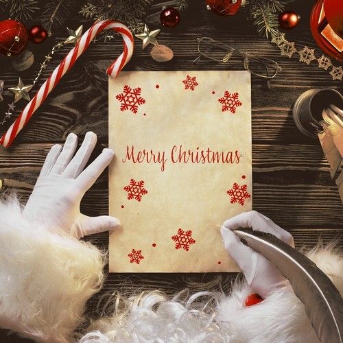 20 Servietten Letter from Santa - Weihnachtsbrief 33x33cm