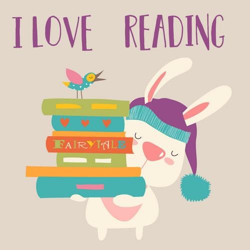 20 Servietten Love Reading – Bücherhase 33x33cm