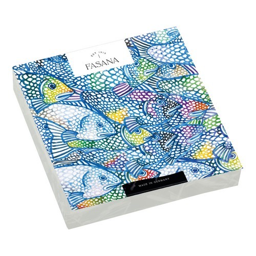 20 Napkins Rainbow Fishes - fishes in bright colors 33x33cm