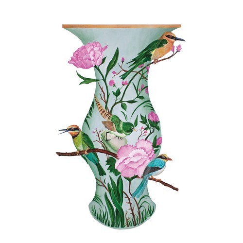 20 Servietten Burgeon - Vase voller Vögel 33x33cm