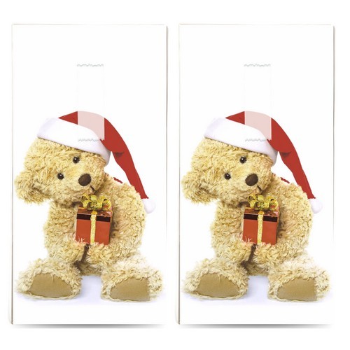 2x 10 Taschentücher Cute Xmas - Weihnachtsbär mit Geschenk