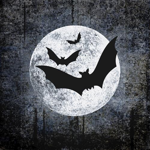 20 Servietten Moon and Bats – Fledermäuse im Mondschein 33x33cm