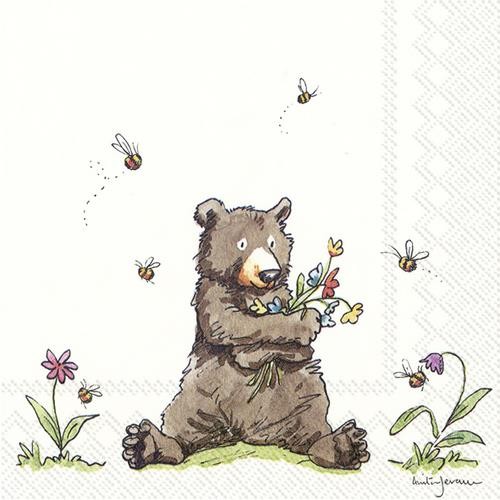 20 Servietten Honey Bear – Honigbär 33x33cm
