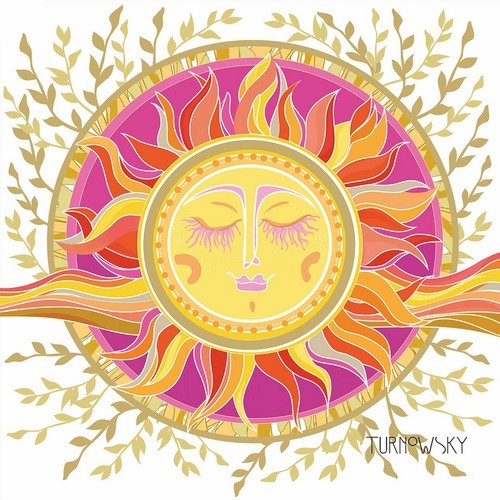 20 Servietten Sunshine forever - Mystisches Sonnensymbol 33x33cm