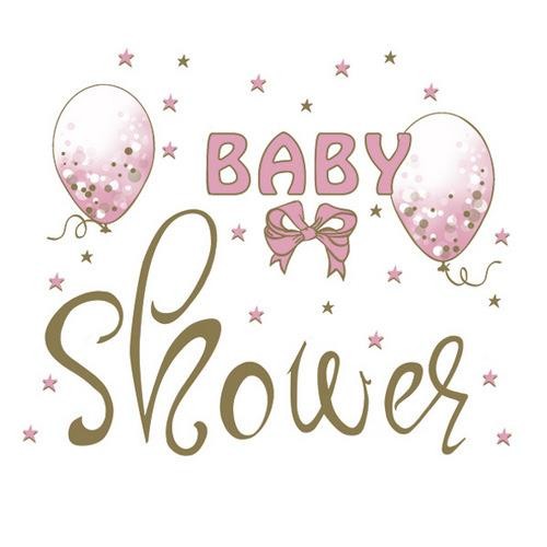 Maki Servietten Baby Shower pink 33x33cm