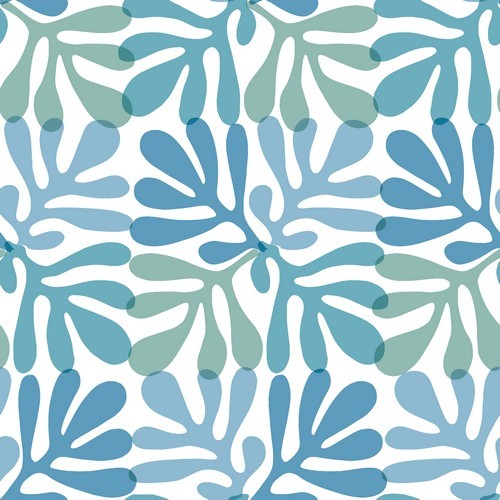 20 Napkins Coral Pattern blue - coral pattern blue-green 33x33cm
