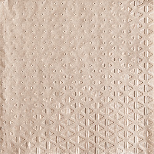 16 napkins embossed Embossed Relax almond - gradient dark beige 33x33cm
